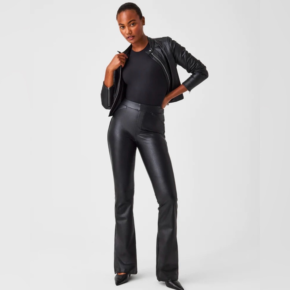 Spanx Leather-Like Flare XL